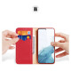 Dux Ducis Hivo case Samsung Galaxy S23+ flip cover wallet stand RFID blocking red