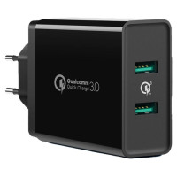 Ugreen charger 2xUSB-A 36W QC3.0 black (CD161)