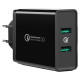 Ugreen charger 2xUSB-A 36W QC3.0 black (CD161)