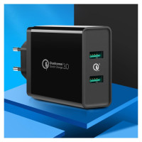 Ugreen charger 2xUSB-A 36W QC3.0 black (CD161)