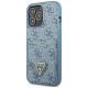 Guess 4G Triangle Logo Cardslot Case for iPhone 13 Pro / 13 - Blue