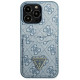 Guess 4G Triangle Logo Cardslot Case for iPhone 13 Pro / 13 - Blue