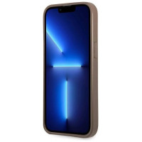 Guess 4G Triangle Logo Cardslot Case for iPhone 13 Pro / 13 - Brown