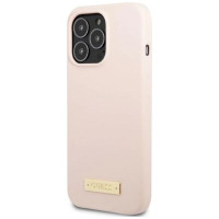 Guess GUHMP13XSPLP iPhone 13 Pro Max 6.7" pink/pink hard case Silicone Logo Plate MagSafe