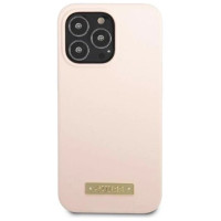 Guess GUHMP13XSPLP iPhone 13 Pro Max 6.7" pink/pink hard case Silicone Logo Plate MagSafe