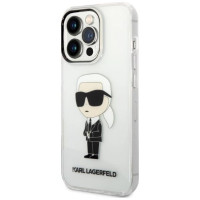 Karl Lagerfeld Ikonik Karl case for iPhone 14 Pro - transparent