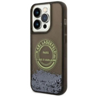 Karl Lagerfeld Liquid Glitter RSG case for iPhone 14 Pro - black