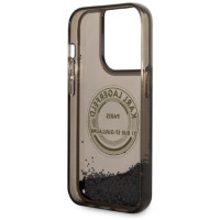 Karl Lagerfeld Liquid Glitter RSG case for iPhone 14 Pro - black