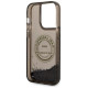 Karl Lagerfeld Liquid Glitter RSG case for iPhone 14 Pro - black