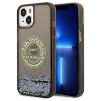 Karl Lagerfeld Liquid Glitter RSG case for iPhone 14 Plus - black