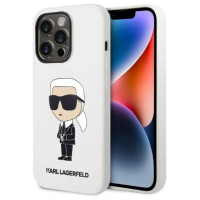 Karl Lagerfeld Silicone Ikonik case for iPhone 14 Pro Max - white