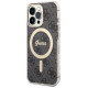 Guess Set Guess GUBPP13XH4EACSK Case+ Charger iPhone 13 Pro Max black/black hard case 4G Print MagSafe