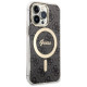 Guess Set Guess GUBPP13XH4EACSK Case+ Charger iPhone 13 Pro Max black/black hard case 4G Print MagSafe