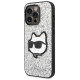 Karl Lagerfeld KLHCP14LG2CPS iPhone 14 Pro 6.1" silver/silver hardcase Glitter Choupette Patch