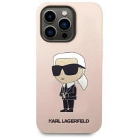 Karl Lagerfeld KLHCP14LSNIKBCP iPhone 14 Pro 6.1" hardcase pink/pink Silicone Ikonik