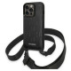 Karl Lagerfeld KLHCP14LSTMMK iPhone 14 Pro 6.1" hardcase black/black Monogram Plaque Logo Strap