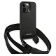 Karl Lagerfeld KLHCP14LSTMMK iPhone 14 Pro 6.1" hardcase black/black Monogram Plaque Logo Strap