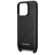 Karl Lagerfeld KLHCP14LSTMMK iPhone 14 Pro 6.1" hardcase black/black Monogram Plaque Logo Strap