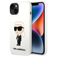 Karl Lagerfeld KLHCP14MSNIKBCH iPhone 14 Plus 6.7" hardcase white/white Silicone Ikonik