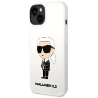 Karl Lagerfeld KLHCP14MSNIKBCH iPhone 14 Plus 6.7" hardcase white/white Silicone Ikonik