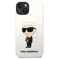 Karl Lagerfeld KLHCP14MSNIKBCH iPhone 14 Plus 6.7" hardcase white/white Silicone Ikonik