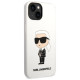 Karl Lagerfeld KLHCP14MSNIKBCH iPhone 14 Plus 6.7" hardcase white/white Silicone Ikonik