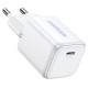 Ugreen Nexode mini CD318 15324 GaN 20W USB-C PD 3.0 / QC 4.0 network charger - white