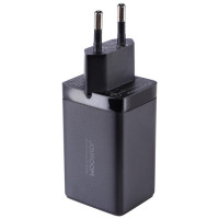 Joyroom fast GaN charger 65W USB-A, 2x USB-C black + USB-C - USB-C cable 100W 1.2m (TCG01)