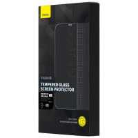 Baseus Full Screen Tempered Glass for iPhone 14 Pro Max with Speaker Cover 0.3mm + Mounting Frame