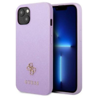 Guess GUHCP13SPS4MU iPhone 13 mini 5.4" purple/purple hardcase Saffiano 4G Small Metal Logo