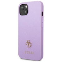 Guess GUHCP13SPS4MU iPhone 13 mini 5.4" purple/purple hardcase Saffiano 4G Small Metal Logo