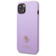Guess GUHCP13SPS4MU iPhone 13 mini 5.4" purple/purple hardcase Saffiano 4G Small Metal Logo
