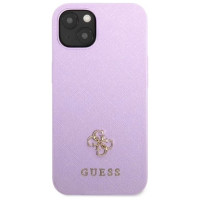 Guess GUHCP13SPS4MU iPhone 13 mini 5.4" purple/purple hardcase Saffiano 4G Small Metal Logo