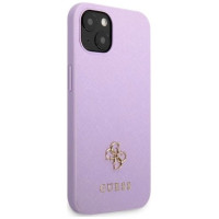 Guess GUHCP13SPS4MU iPhone 13 mini 5.4" purple/purple hardcase Saffiano 4G Small Metal Logo