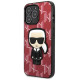 Karl Lagerfeld KLHCP13LPMNIKPI iPhone 13 Pro / 13 6.1" hardcase red/red Monogram Ikonik Patch