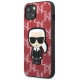 Karl Lagerfeld KLHCP13MPMNIKPI iPhone 13 6.1" hardcase red/red Monogram Ikonik Patch