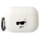 Karl Lagerfeld KLAP2RUNCHH AirPods Pro 2 cover white/white Silicone Choupette Head 3D