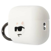 Karl Lagerfeld KLAP2RUNCHH AirPods Pro 2 cover white/white Silicone Choupette Head 3D