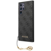 Guess GUHCS23LGF4GGR S23 Ultra S918 grey/grey hardcase 4G Charms Collection