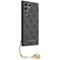 Guess GUHCS23LGF4GGR S23 Ultra S918 grey/grey hardcase 4G Charms Collection