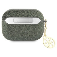 Guess GUAP2GLGSHA AirPods Pro 2 cover green/kaki Glitter Flake 4G Charm