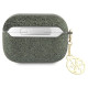 Guess GUAP2GLGSHA AirPods Pro 2 cover green/kaki Glitter Flake 4G Charm
