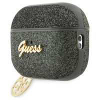 Guess GUAP2GLGSHA AirPods Pro 2 cover green/kaki Glitter Flake 4G Charm