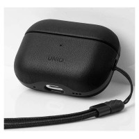 Uniq Terra Genuine Leather case for AirPods Pro 2 - black
