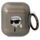 Karl Lagerfeld KLA2HNIKTCK AirPods 1/2 cover black/black Karl`s Head