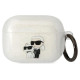 Karl Lagerfeld KLAPHNKCTGT Airpods Pro cover transparent Gliter Karl&Choupette