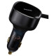 Baseus Car charger 2in1 33W 2x USB C (male) Baseus Enjoyment - black