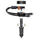 Baseus Car charger 2in1 33W 2x USB C (male) Baseus Enjoyment - black