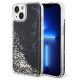 Guess Liquid Glitter Marble case for iPhone 14 - black