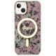 Guess Flower MagSafe case for iPhone 14 - pink